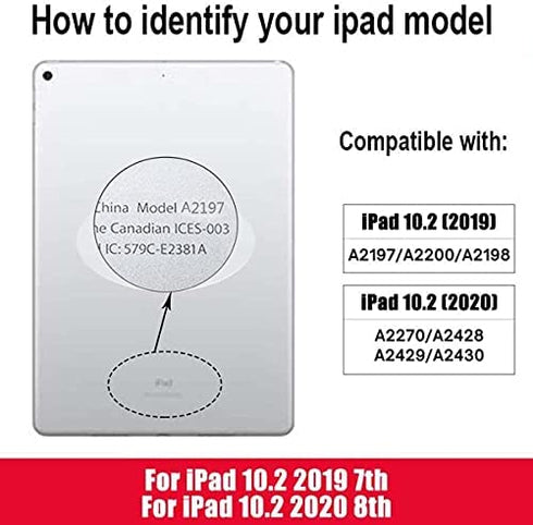 FeiyueTech for iPad 7 7th Gen/8 8th Gen 2019 2020 iPad 10.2" Touch Screen Digitizer Replacement A2197 A2198 A2200 A2270 A2428 A2429 A2430 Front Glass Assembly with Home Button+Adhesive+Toolkit,Black