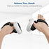 KIWI design Controller Grips Compatible with Quest 2 Accessories, Silicone Grip Cover Protector with Knuckle Straps (Black, 1 Pair)