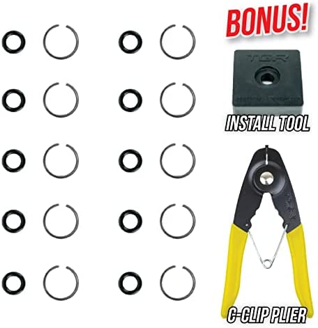 3/8" Impact Wrench Socket Retainer Retaining Ring with O-Ring Mac IR - 10 Sets. Anvil Retaining Ring Install Tool Included