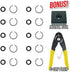 3/8" Impact Wrench Socket Retainer Retaining Ring with O-Ring Mac IR - 10 Sets. Anvil Retaining Ring Install Tool Included