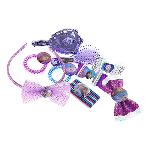 Disney Frozen 2 - Townley Girl Hair Accessories Set for Kids, Perfect for Parties, Ages 3+, 20 Pcs
