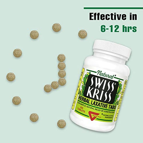 Modern Natural Products Swiss Kriss Herbal Laxative - 250 Tablets (2 PACK)