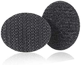 VELCRO Brand for Fabrics | Permanent Sticky Back Fabric Tape for Alterations and Hemming | Peel and Stick - No Sewing, Gluing, or Ironing | Pre-Cut Ovals, 1 x 3/4 inch, Black - 8 Sets,91879