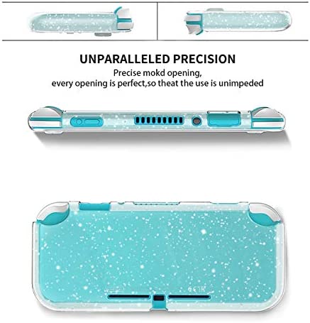 DLseego Protective Case Compatible with Nintendo Switch Lite , Glitter Bling Soft TPU Cover with Shock-Absorption and Anti-Scratch Design Protective Case - Crystal Glitter
