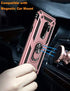 LUMARKE Galaxy S9+ Plus Case,Pass 16ft Drop Test Military Grade Heavy Duty Cover with Magnetic Kickstand Compatible with Car Mount Holder,Protective Phone Case for Samsung Galaxy S9 Plus Rose Gold