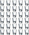 Tebery 2-Ounce Round Clear Shot Glasses Sets with Heavy Base, Set of 30