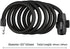 Titanker Bike Lock, Bike Locks Cable Lock Coiled Secure Keys Bike Cable Lock with Mounting Bracket, 1/2 Inch Diameter