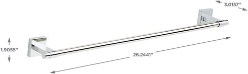Franklin Brass Maxted Towel Bar, Polished Chrome Bathroom Towel Holder, Bathroom Accessories, MAX24-PC