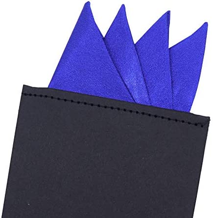 PreFolded Pocket Squares On Card For Men Polyester Suit Handkerchief 8 pieces