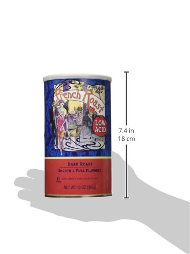 Trader Joe's Low Acid French Roast Coffee - 13 Oz. (Dark Roast, Whole Bean)