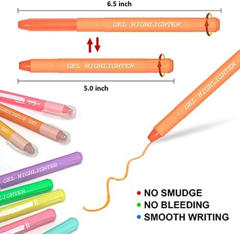 Feela Bible Gel Highlighter study kit (8 Bright Colors)