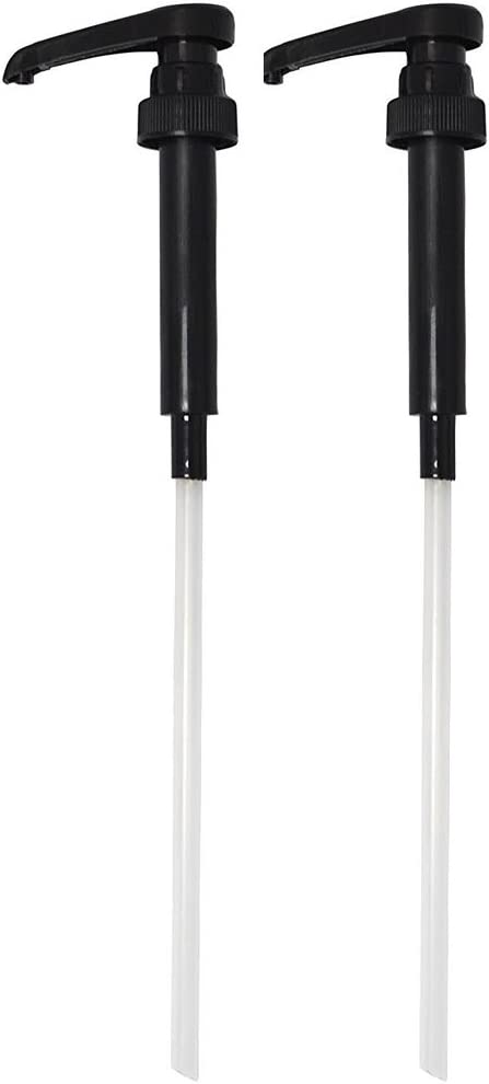 Torani and DaVinci BLACK Syrup Pumps, Fits 25.4 Oz/750Ml Bottles (Pack of 2)