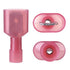 XHF 22-16 AWG Male Spade Disconnect Connectors Terminals Nylon Fully Insulated Quick Crimp Wire Connectors 100 Pcs Red