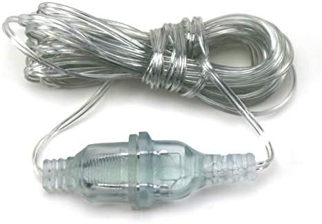 Lainin 5M/16 FT String Curtain Fairy Light Extension Cord 110V /US Plug Extender Wire Only for Christmas String Lights Wedding Decoration(Not Fit for High-Power Home Appliances)