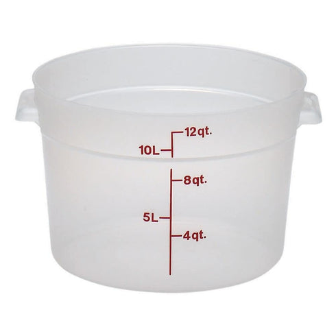 Cambro (RFS12PP190) 12 qt Round Polypropylene Food Storage Container - Camwear®