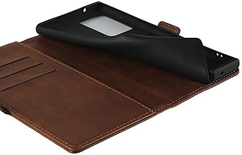 SunYoo for Samsung Note20 Ultra/Note20 Ultra 5G Case,Leather Wallet Case Magnetic Closure Stand Holder Cover with Card Slots/Cash Compartment for Galaxy Note20 Ultra/Note20 Ultra 5G-Dark Brown