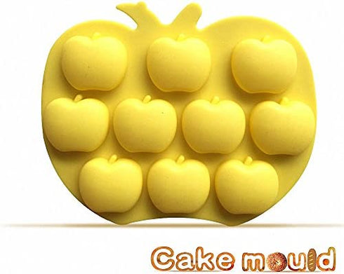 2-Pack Apple Silicone Molds - MoldFun Apple Mold for Chocolate, Cupcake topper, Jello, Candy, Gummy, Ice Cube, Cookie, Muffin, Mini Soap