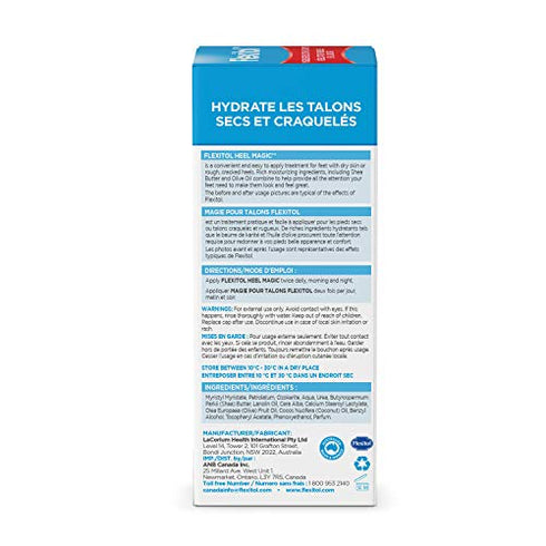 Flexitol Heel Magic For Dry Skin or Rough Heels with Shea Butter & Vitamin E, 2.5 Ounce