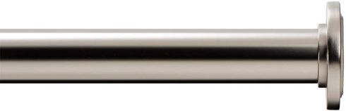 Ivilon Tension Curtain Rod - Spring Tension Rod for Small Windows or Shower, 16 to 24 Inch. Satin Nickel