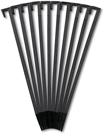 EasyFlex Nylon Landscape Edging Anchoring Stakes, 10 Count, 10-Inch Length (1940-10),Black