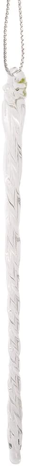 24 piece Set Kurt Adler 3.5"-5.5" Assorted Clear Glass Icicle Ornaments - Set of 2