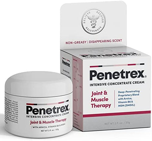 Penetrex Joint & Muscle Therapy – 2oz Cream – Intensive Concentrate for Joint and Muscle Recovery, Premium Formula with Arnica, Vitamin B6 and MSM Provides Relief for Back, Neck, Hands, Feet