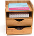 Lipper International 1804 Bamboo Wood 4-Tier Desk and Office Supply Organizer, 7 5/8" x 5 1/8" x 8 1/4"