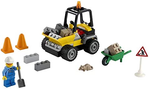 LEGO City Roadwork Truck 60284 Toy Building Kit; Cool Roadworks Construction Set for Kids, New 2021 (58 Pieces)