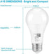 Qualilux Dusk to Dawn Light Bulbs 60W Equivalent, 6000K Daylight Deluxe, 9.5W 850LM, 360degree Light Sensing LED Bulb, Photocell Sensor, Auto On/Off, A19 E26, 2-Pack