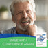 Smile Again Denture Cleaner (90 Days), Dental Cleaner for Retainer, Denture & Nightguard, Fights Coffee and Smoker Stains for a Fresh Mouth -3 Month Supply for Bright Dentures
