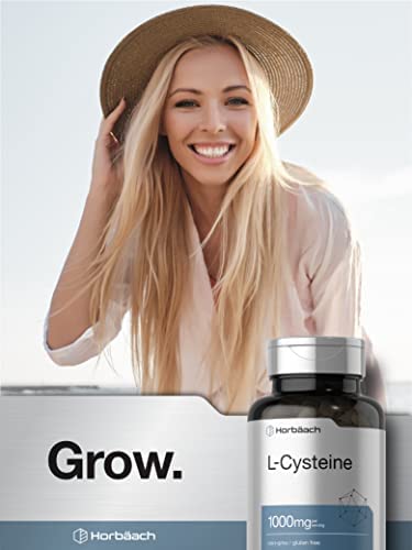 L Cysteine 1000mg | 100 Powder Capsules | Non-GMO, Gluten Free Supplement | by Horbaach