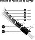 Wiltop 110 Pcs Binder Clips Metal Paper Clamps Black Set Assorted Sizes, Jumbo, Large, Medium, Small, Mini and Micro, 6 Sizes for Office, School and Home