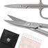 3 Swords Germany - Brand Quality Stainless Steel INOX Curved Nail Scissors (1 Piece) with case for Manicure Pedicure - Nail Care by 3 Swords - Made in Solingen Germany