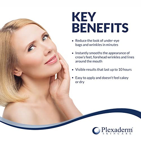 Plexaderm Rapid Reduction Eye Serum Pods - Advanced Formula - Anti Aging Serum Visibly Reduces Under Eye Bags, Wrinkles, Dark Circles, Fine Lines & Crow's Feet Instantly