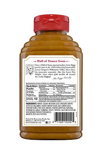 Beaver Sweet Hot Mustard 13 Ounce Squeeze Bottle