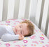Baby Girl Fitted Crib Sheet Princess Storyland, 100% Soft Breathable Microfiber Baby Sheet, Fits Standard Size Crib Mattress 28in x 52in, Nursery Sheet