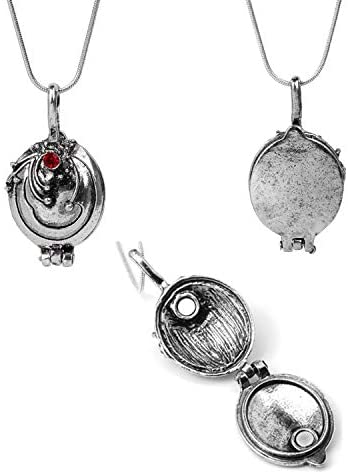 PPX Daywalking Katherine Necklace Pendant Charm Necklace-Royal Blue and Vampire Diaries Daylight Walking Signet Damon's Ring for Fans, with Transparent Box