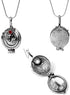 PPX Daywalking Katherine Necklace Pendant Charm Necklace-Royal Blue and Vampire Diaries Daylight Walking Signet Damon's Ring for Fans, with Transparent Box