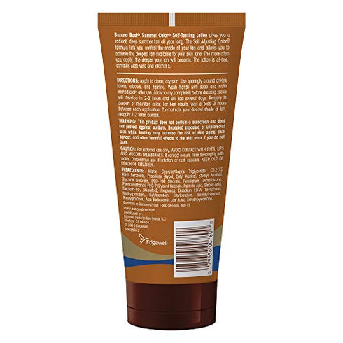 Banana Boat Self Tanning Lotion, Light/Medium Summer Color for All Skin Tones, Reef Friendly, 6 Ounce