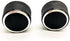Kerman 2 PC Rear Radio Audio Volume Control Knob Dial Tuner for 07-13 Chevy Tahoe Chevrolet Silverado GMC Acadia Sierra Denali Yukon GM 22912547 Radio Repair Kit Replacement Button.