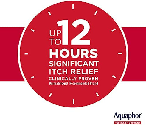Aquaphor Itch Relief Ointment, Maximum Strength 1% Hydrocortisone, Relieves Itch from Skin Irritation, Insect Bites, Psoriasis, Skin Rashes, Eczema, & Poison Ivy, 2 oz
