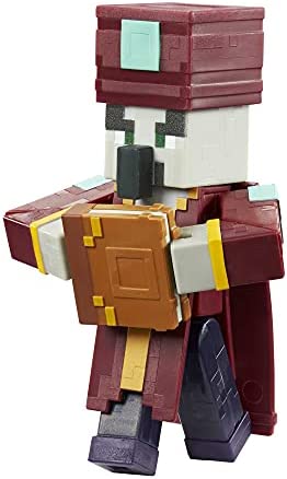 ?Minecraft Dungeons 3.25-in Collectible Enchanter Battle Figure and Accessories, Based on Video Game, Imaginative Story Play Gift for Boys and Girls Age 6 and Older