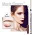 Eyebrow Pen,MoonKong 4 Point Eyebrow Pencil Waterproof Eye Brown Makeup,Eyebrow Kits with 3 Eyebrow Stencil,1 Brow Razor(2# Brown)