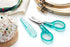 Beaditive Detail Craft Scissors Set (2 Pc.) Curved and Straight, Sharp, Compact | Sewing, Embroidery, Paper Cutting, Crafting | Stainless Steel | Protective Cover