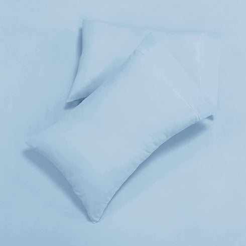 Mejoroom Bed Sheets Set Full Size 15 Inches Deep Pocket 1800 Thread Count Microfiber Sheet,Bedding Super Soft Hypoallergenic Breathable,Resistant Fade Wrinkle Cool Warm - 4 Piece (Full, Lake Blue)