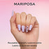 Glamnetic Press On Nails - Mariposa | Glossy Short Coffin Nails with Salon UV Finish, Reusable Opaque Nails in 12 Sizes - 30 Nail Kit with Glue