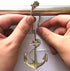 Aimoye Nautical Shower Curtain Hooks Rings - Pirate Skull, Anchor, Rudder Decorative Bathroom Accessories Set, Silver Metal Window Curtain Hangers, Tropical Ocean, Beach, Sea Theme Bathroom Decor