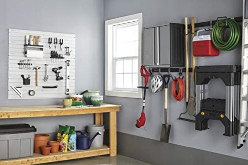 Rubbermaid FastTrack Compact Hook for Garage Organization, Soft Grip, Ideal For Cords, Ropes, Small Hoses, Camping Chairs