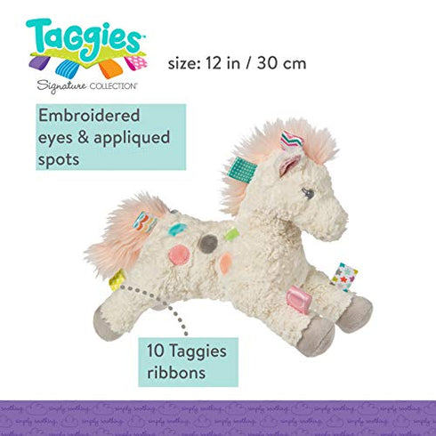 Taggies Stuffed Animal Soft Toy, Painted Pony, 11-Inches