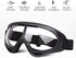 POKONBOY 2 Pack Protective Goggles / Safety Glasses / Motorcycle Eyewear with Bandanas - Compatible with Nerf Game Battle for Kids (Red & Blue)